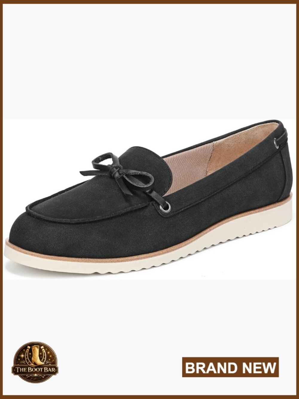 Women's Slip-On Loafer with Cushioned Insole and Bow Detail